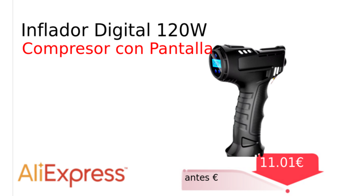 Inflador Digital 120W