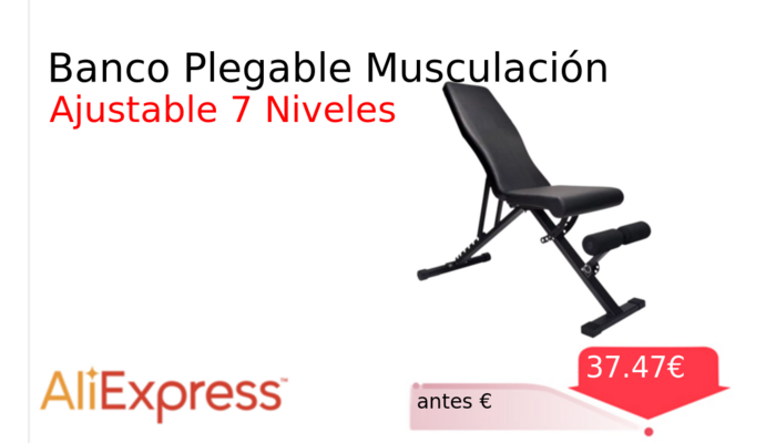 Banco Plegable Musculación