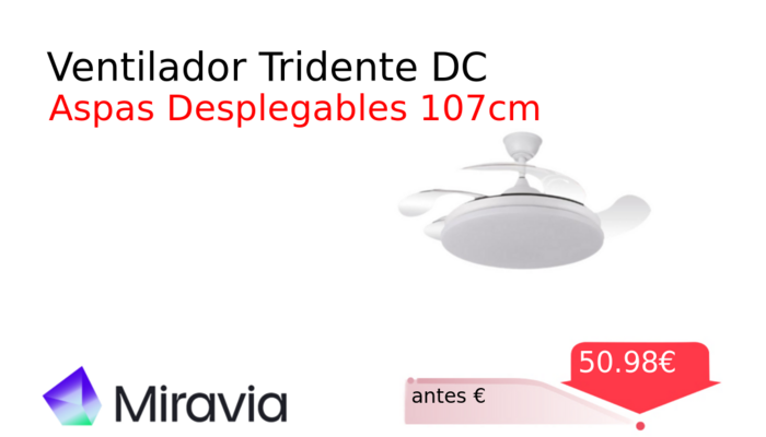 Ventilador Tridente DC