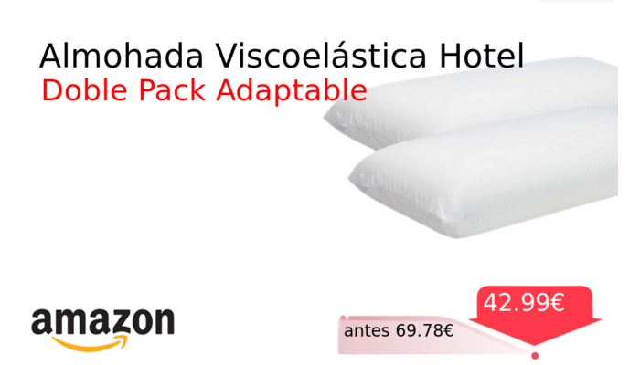 Almohada Viscoelástica Hotel
