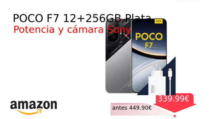 POCO F7 12+256GB Plata