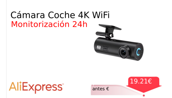 Cámara Coche 4K WiFi