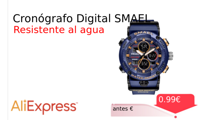 Cronógrafo Digital SMAEL
