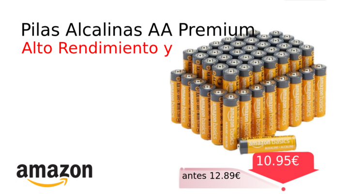 Pilas Alcalinas AA Premium