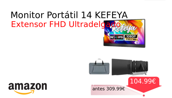 Monitor Portátil 14 KEFEYA