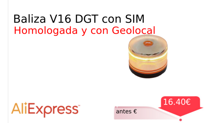 Baliza V16 DGT con SIM