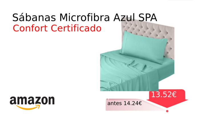 Sábanas Microfibra Azul SPA