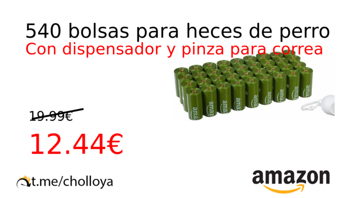 540 bolsas para heces de perro