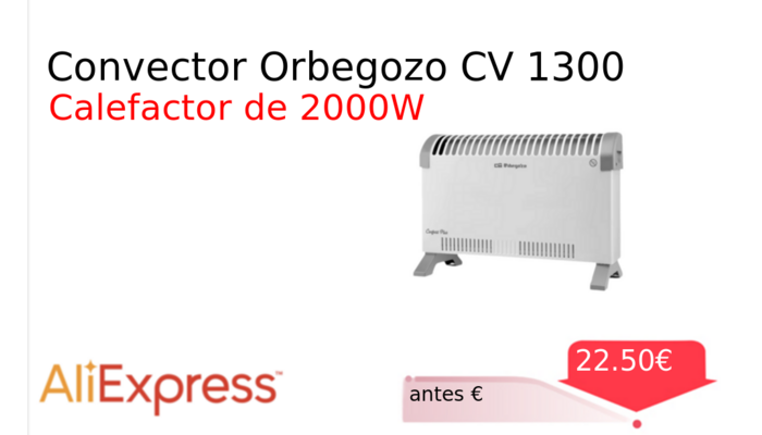 Convector Orbegozo CV 1300