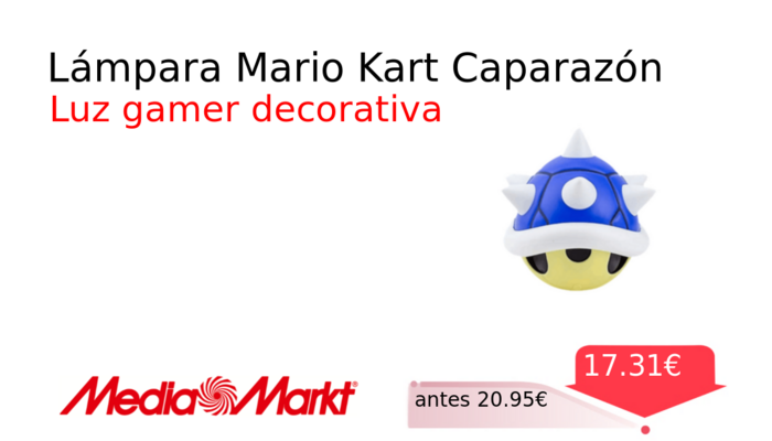 Lámpara Mario Kart Caparazón