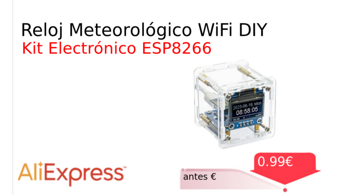 Reloj Meteorológico WiFi DIY