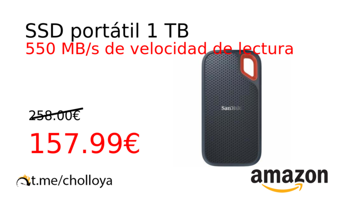 SSD portátil 1 TB