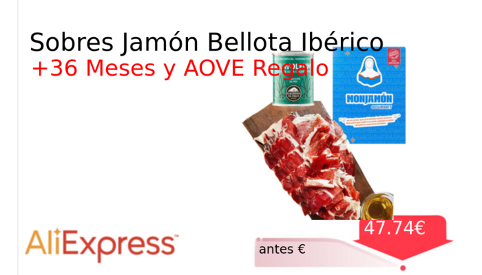 Sobres Jamón Bellota Ibérico