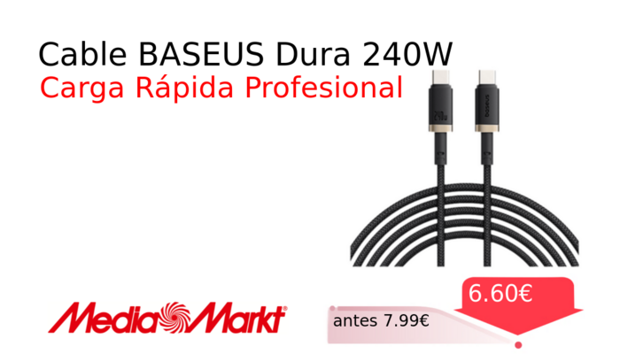 Cable BASEUS Dura 240W