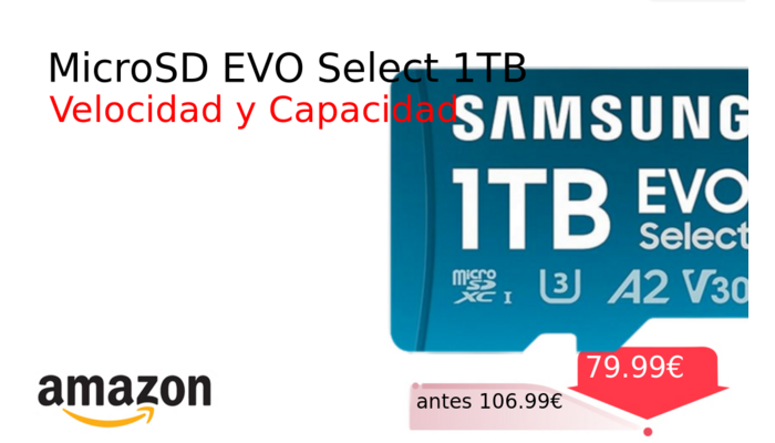 MicroSD EVO Select 1TB