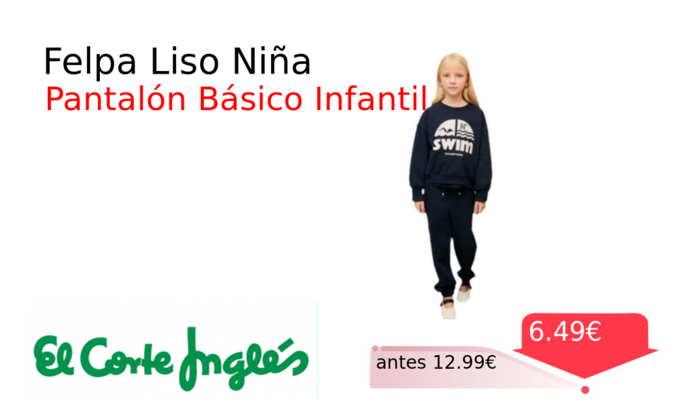 Felpa Liso Niña