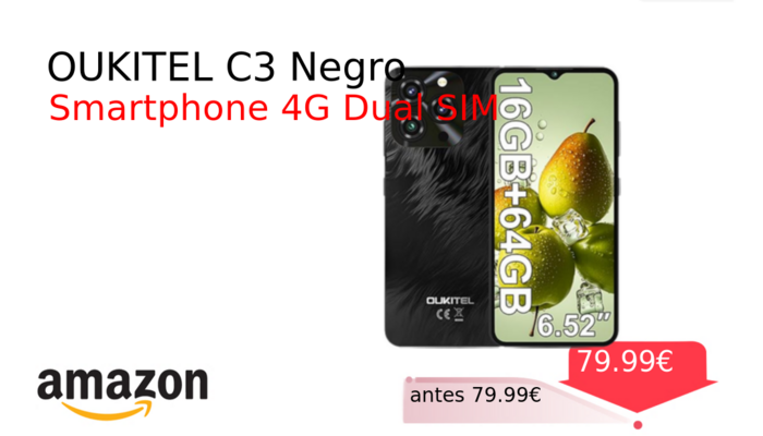 OUKITEL C3 Negro
