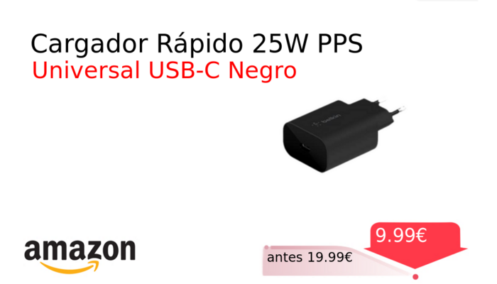 Cargador Rápido 25W PPS