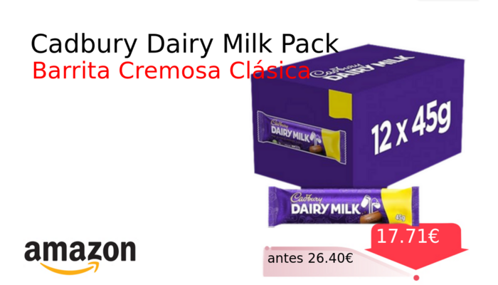 Cadbury Dairy Milk Pack