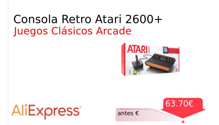 Consola Retro Atari 2600+