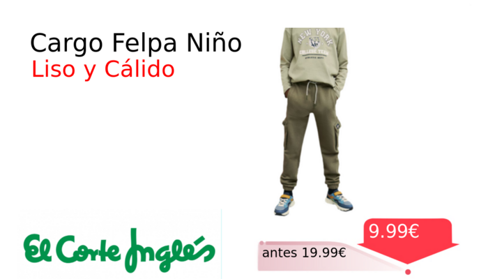 Cargo Felpa Niño