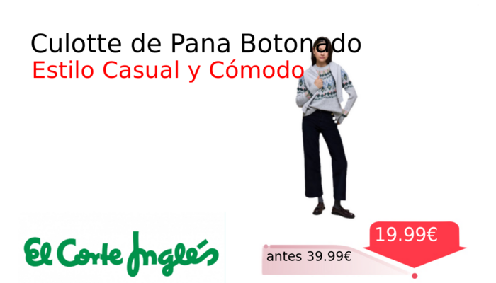 Culotte de Pana Botonado