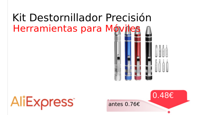 Kit Destornillador Precisión
