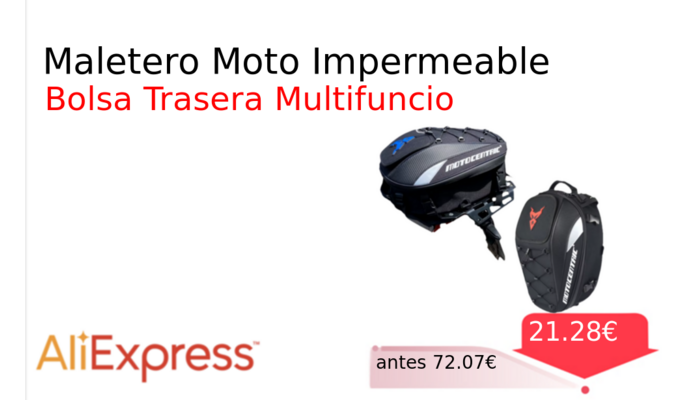 Maletero Moto Impermeable