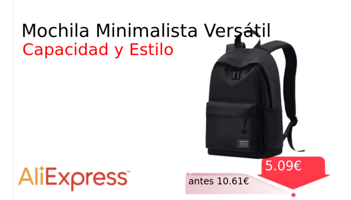 Mochila Minimalista Versátil