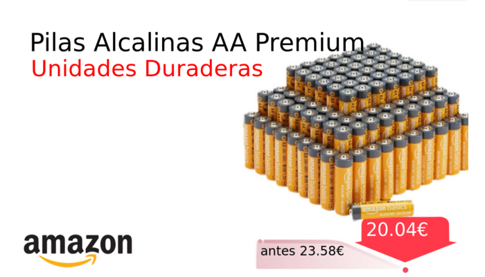 Pilas Alcalinas AA Premium