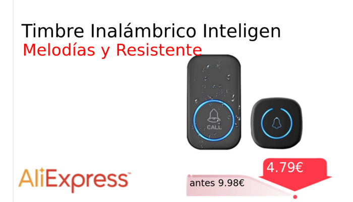 Timbre Inalámbrico Inteligen