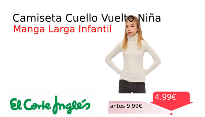 Camiseta Cuello Vuelto Niña
