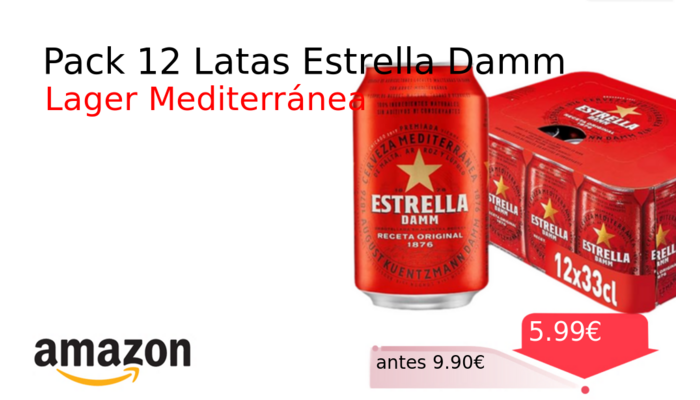 Pack 12 Latas Estrella Damm
