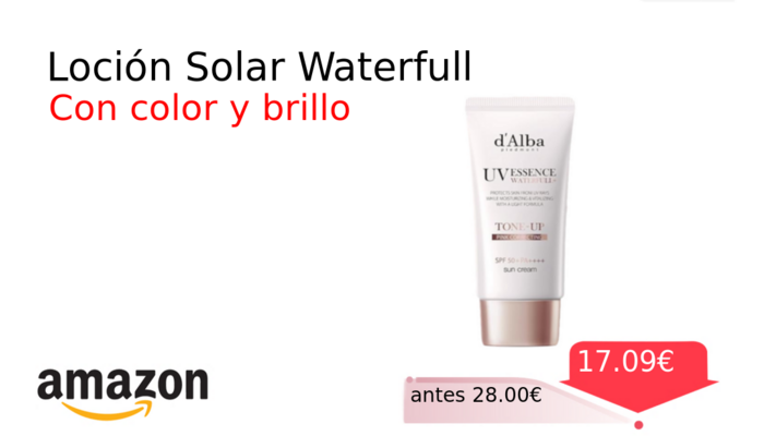 Loción Solar Waterfull