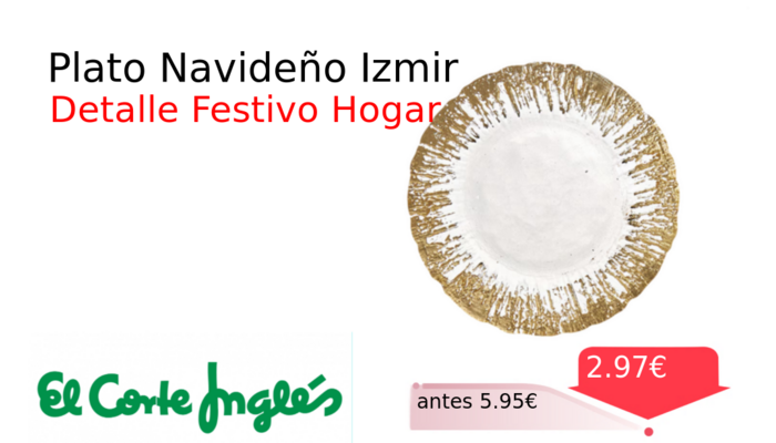 Plato Navideño Izmir