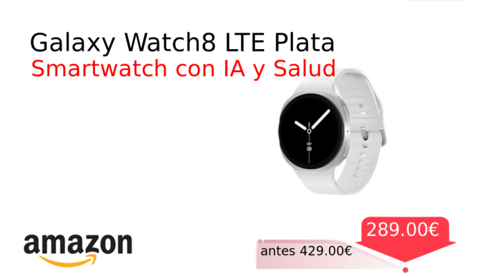 Galaxy Watch8 LTE Plata