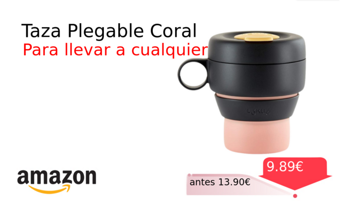 Taza Plegable Coral