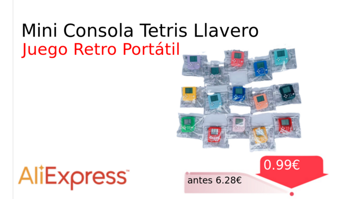 Mini Consola Tetris Llavero
