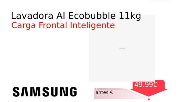 Lavadora AI Ecobubble 11kg