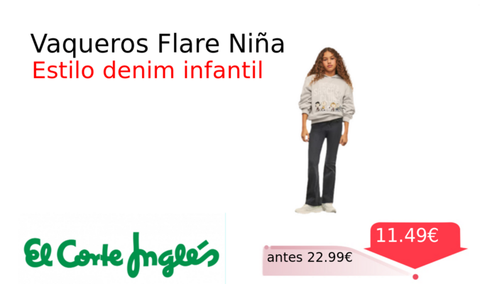 Vaqueros Flare Niña