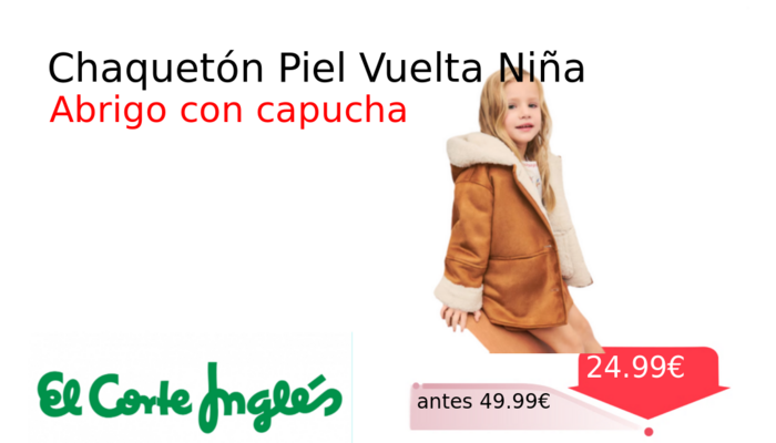 Chaquetón Piel Vuelta Niña