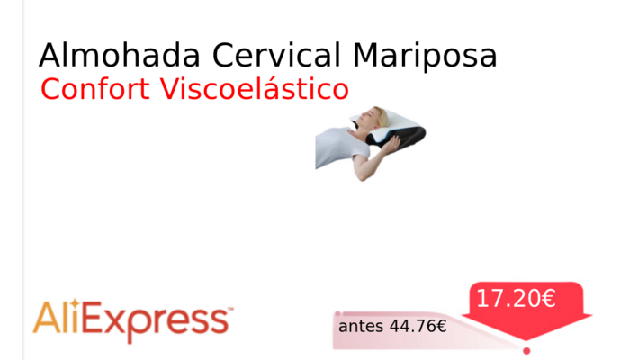 Almohada Cervical Mariposa
