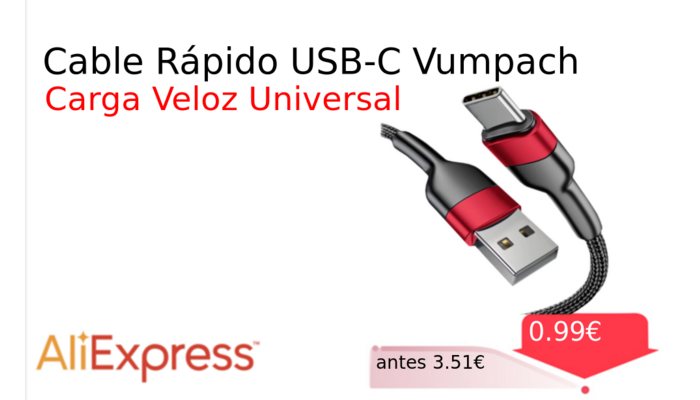 Cable Rápido USB-C Vumpach