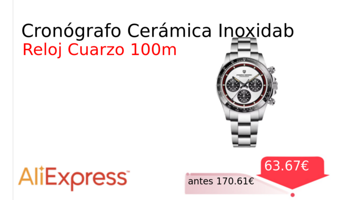 Cronógrafo Cerámica Inoxidab