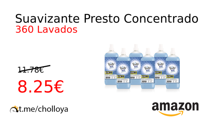 Suavizante Presto Concentrado 