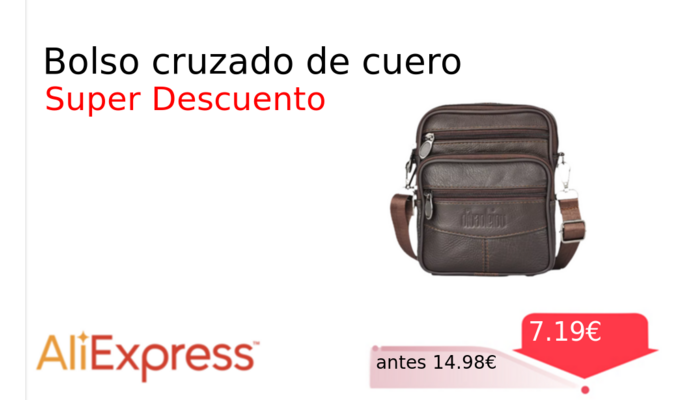Bolso cruzado de cuero