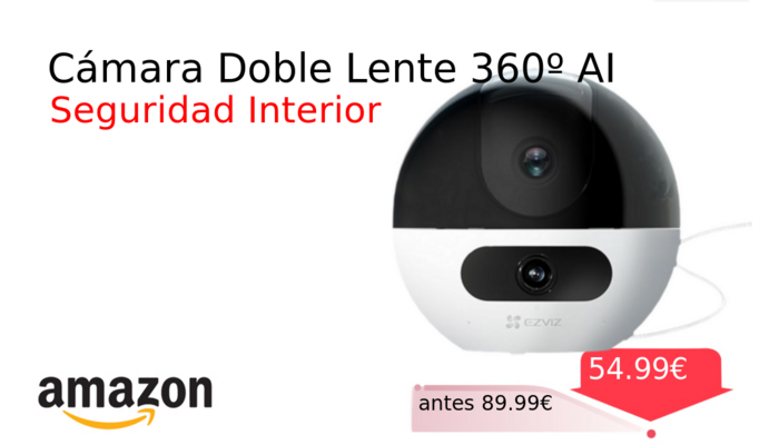 Cámara Doble Lente 360º AI