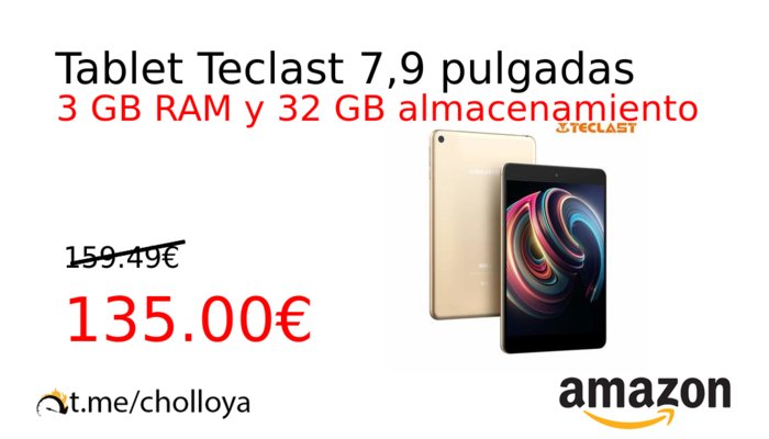 Tablet Teclast 7,9 pulgadas