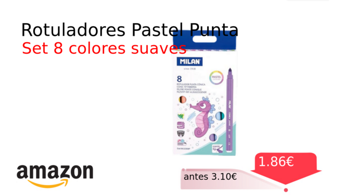 Rotuladores Pastel Punta