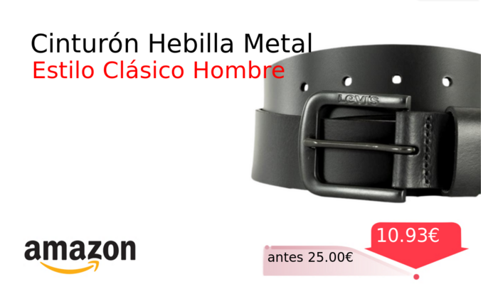 Cinturón Hebilla Metal